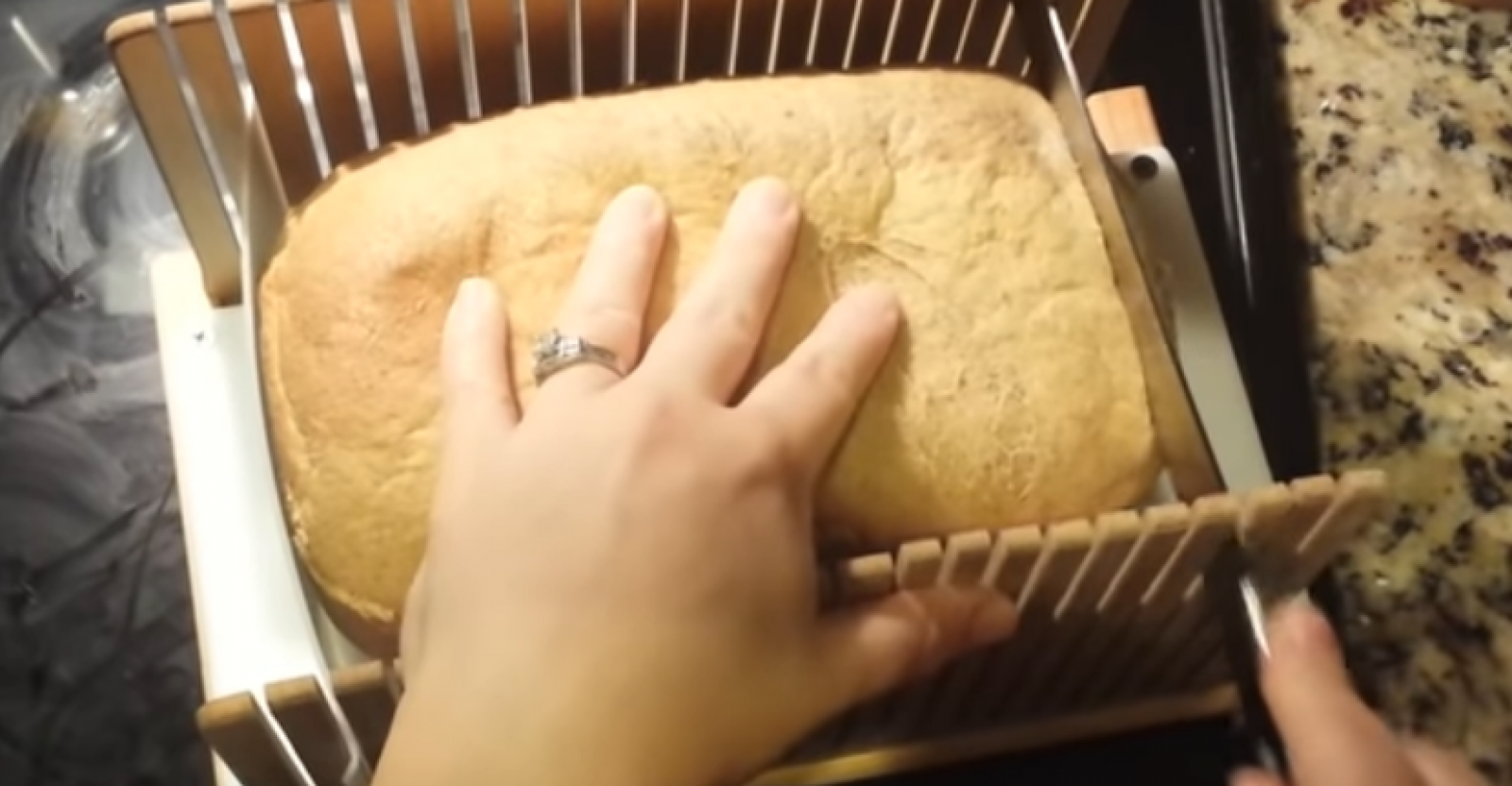 homemade bread slicer