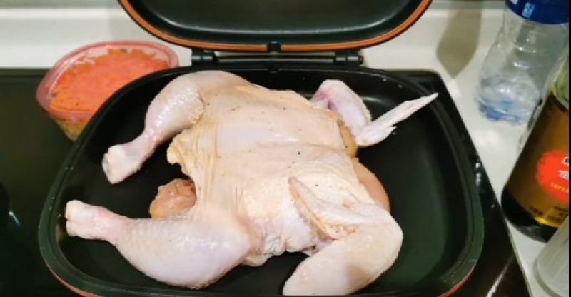 How to Cook Chicken in a Double Sided Pan