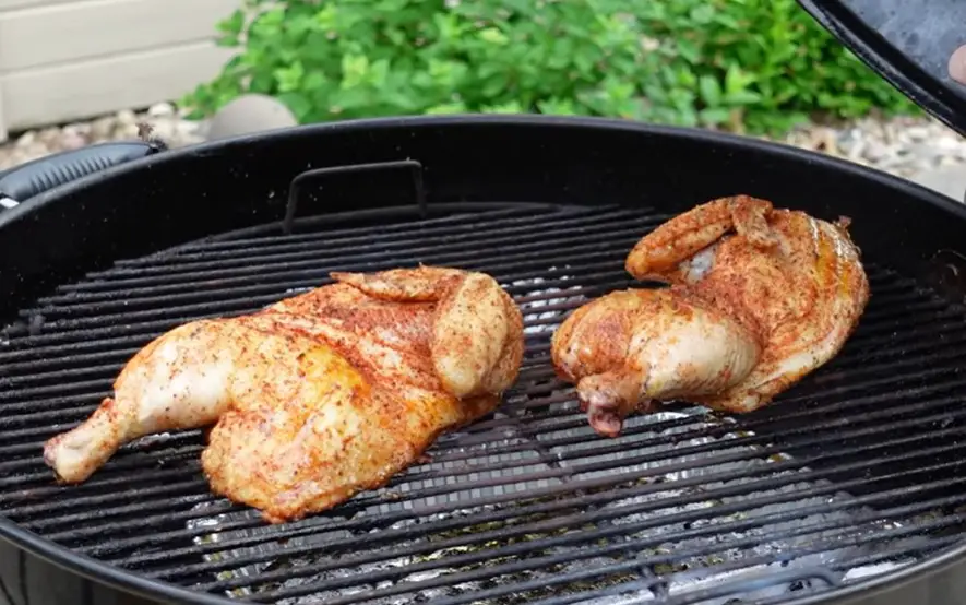 How to Cook Half a Chicken on Propane Grill